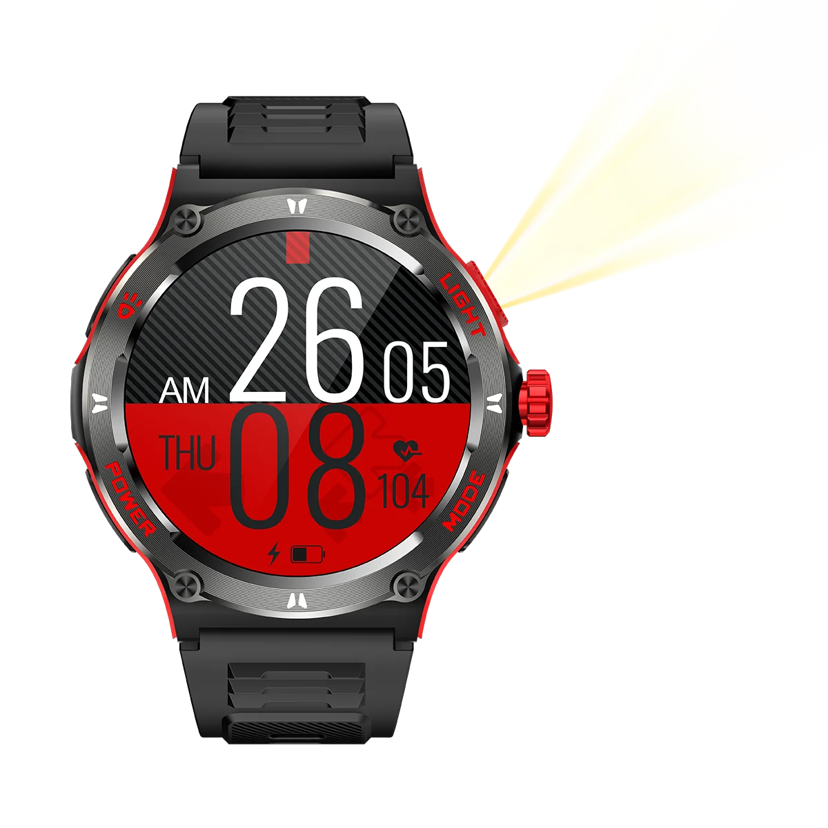 2024 new Smart Watch Men KT76 Sport Smart watches For Men Woman LED Flashlight Compass Bluetooth Call Heart Rate 3ATM Waterproof
