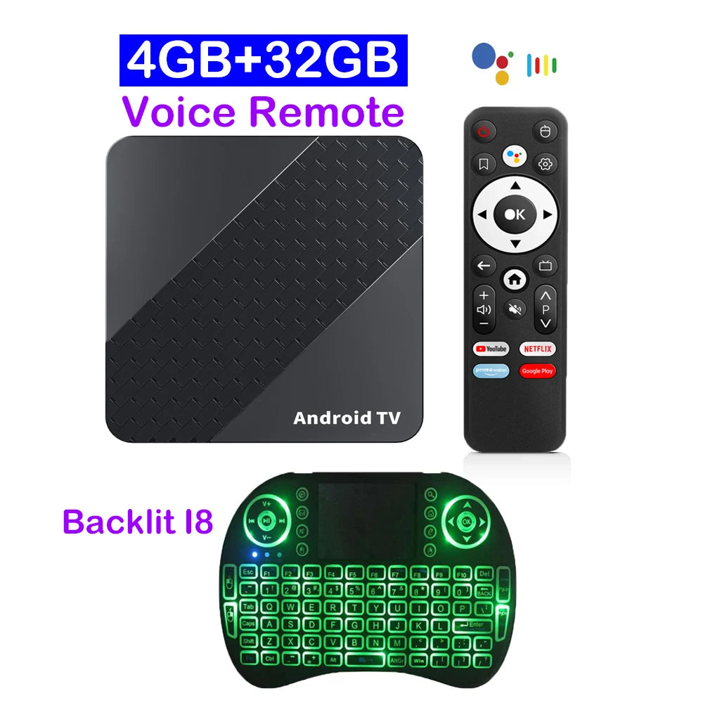 Smart TV Box Android 16 X10 32GB 64GB 128GB 256GB RK3518 Google Assistant BT6.0 Wifi6 8K Video Netflix Media Player Set Top Box