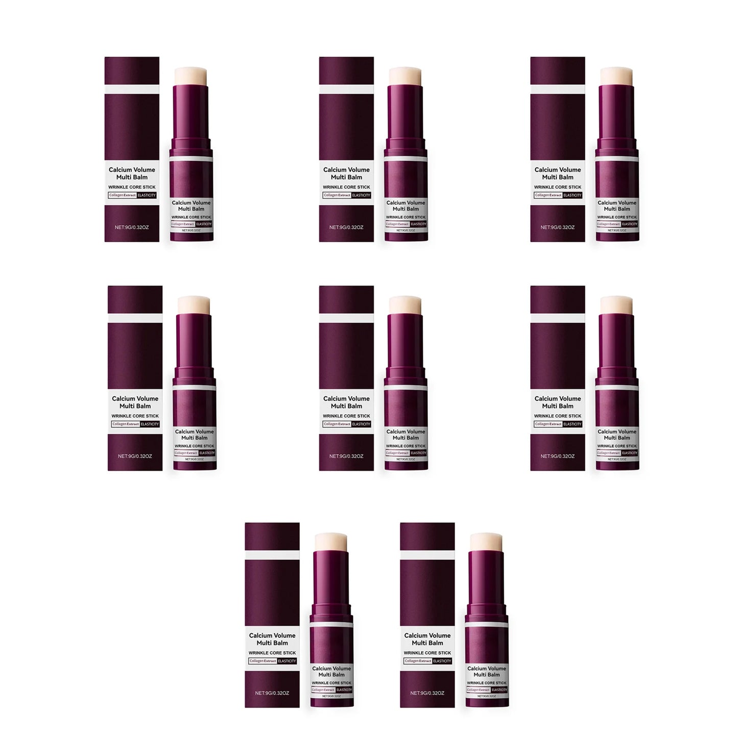 Calcium Volume Multi Balm Stick Reduce Wrinkle Fine Line Anti Aging Tighten Firming Moisturizing Brightening Softening Skin Care