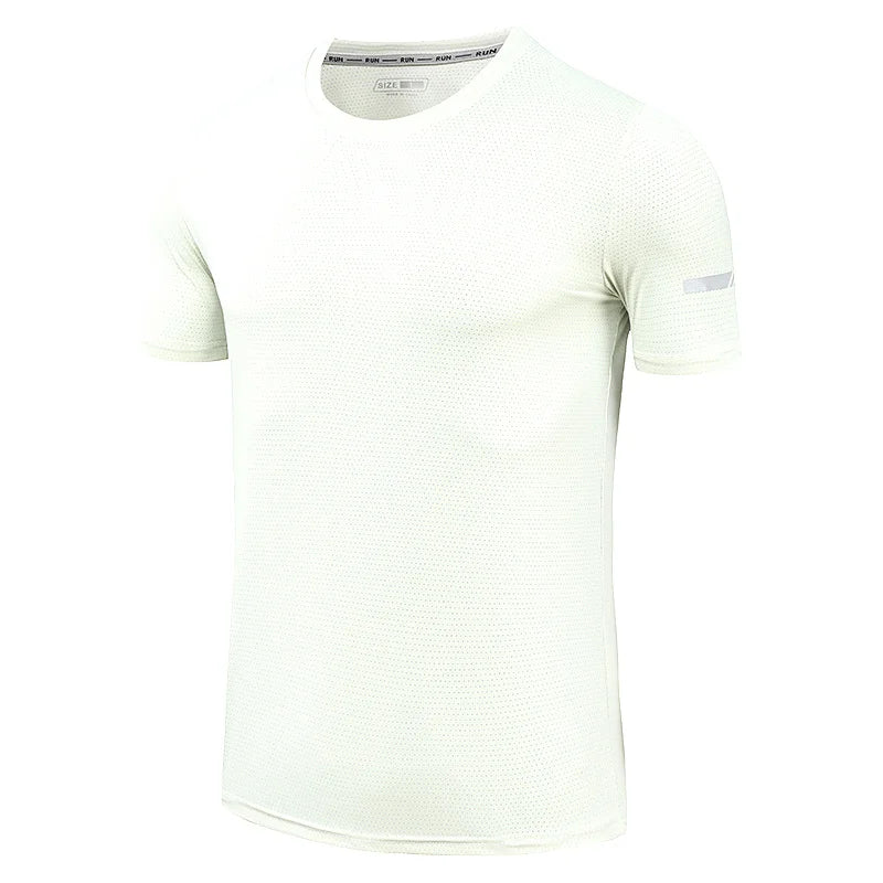 Men's T-Shirts Sports Fitness Sportswear Quick-Drying Gradient Short Sleeve Tops Outdoor Basketball Training Running Men Clothes