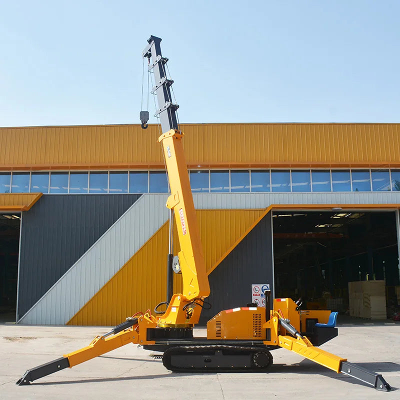 3Ton 5Ton 10Ton Small Spider Crane with Dual Motor, Silent Operation & Overload Protection for Urban Worksites