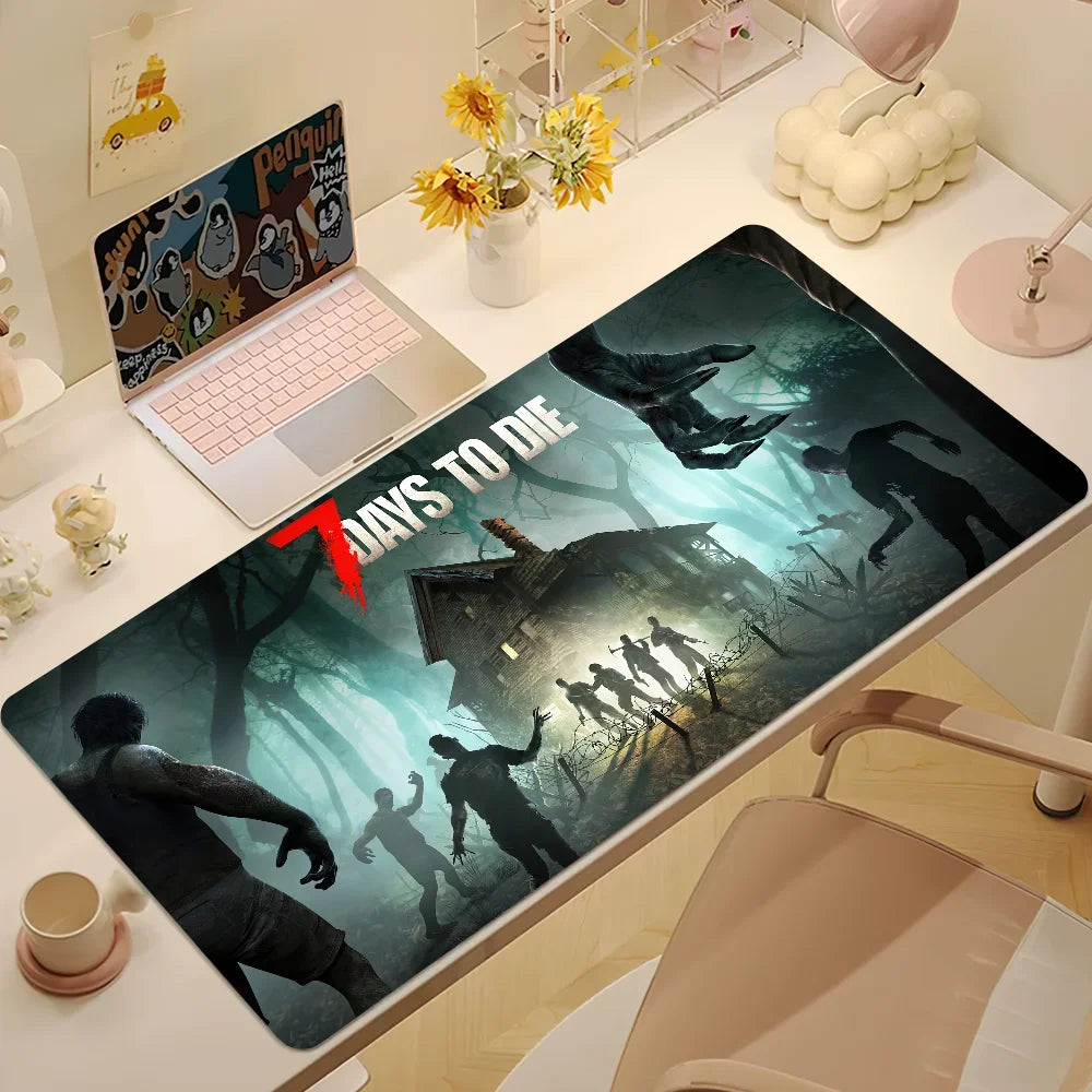 7 Days to Die Mouse Pad Desk Mat Large Non-slip Anti-fray Keyboard Ergonomic Office Rubber PC Home Custom