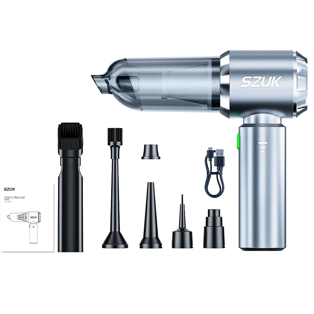 SZUK Mini Car Vacuum Cleaner Portable Powerful Cleaning Machine Strong Suction Handheld for Car Wireless Cleaner Home Appliance