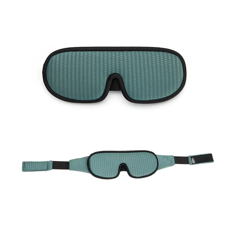 3D Eye Mask Green Breathable Shading Sleeping Hot Sales Eye Mask Adjustable Strap Sleep Mask Padded Travel Rest