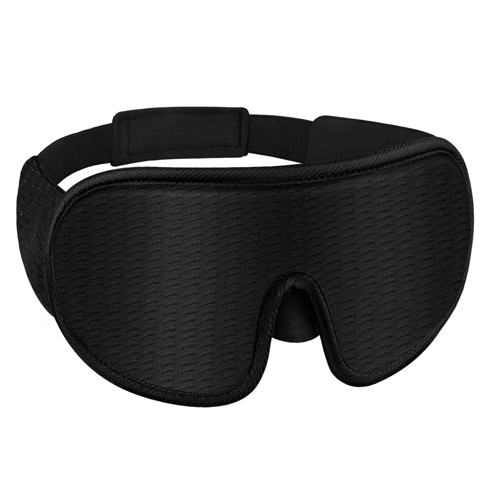 3D Contour Sleep Eye Mask Suitable for Side Sleepers -100% Blackout Soft and Stress Free - Suitable for Travel Napping Yoga