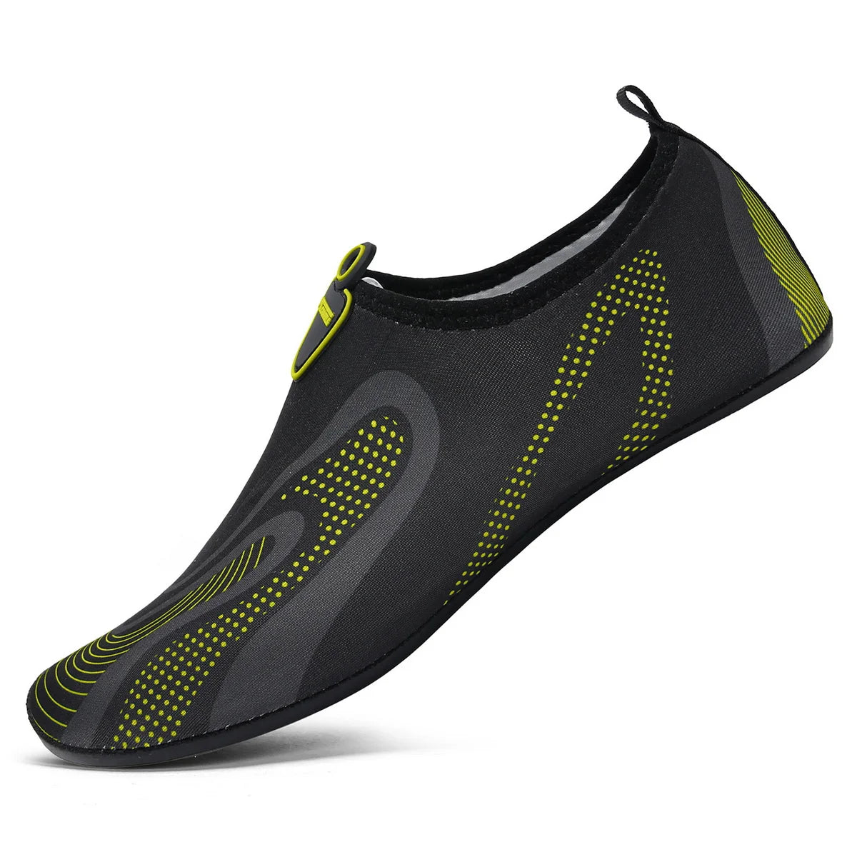 New Beach Shoes Wading Upstream Shoes Non-Slip Water Socks Swimming Shoes Breathable Treadmill Soft Shoes Black Soft Soled