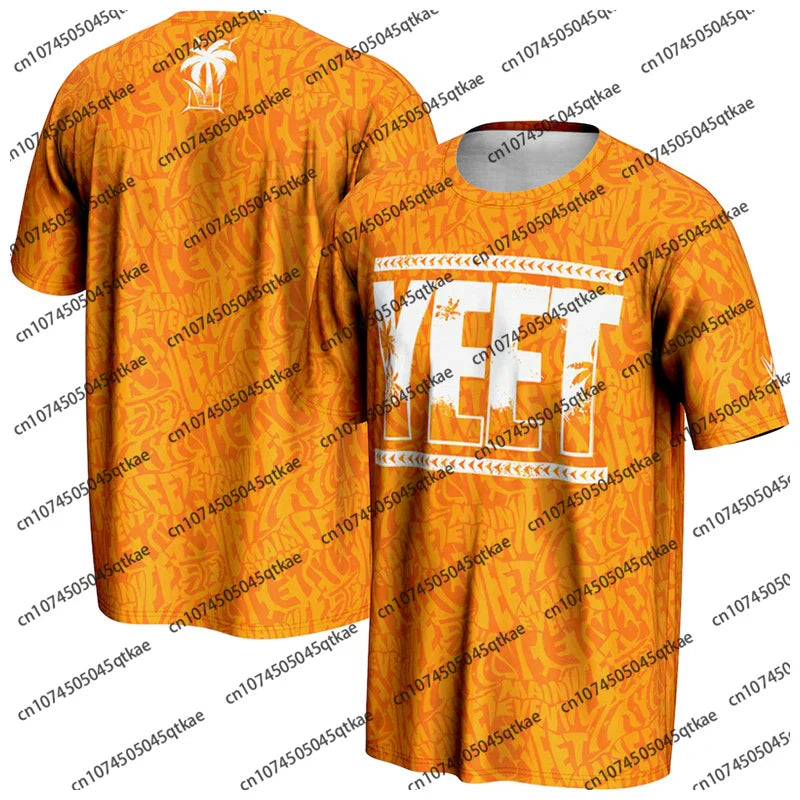 2025 WWE Jey Uso ProSphere Youth Yeet Camo T-Shirt Women Men Summer Breathable Casual Sport Loose Short Sleeve For Kid/Adult 