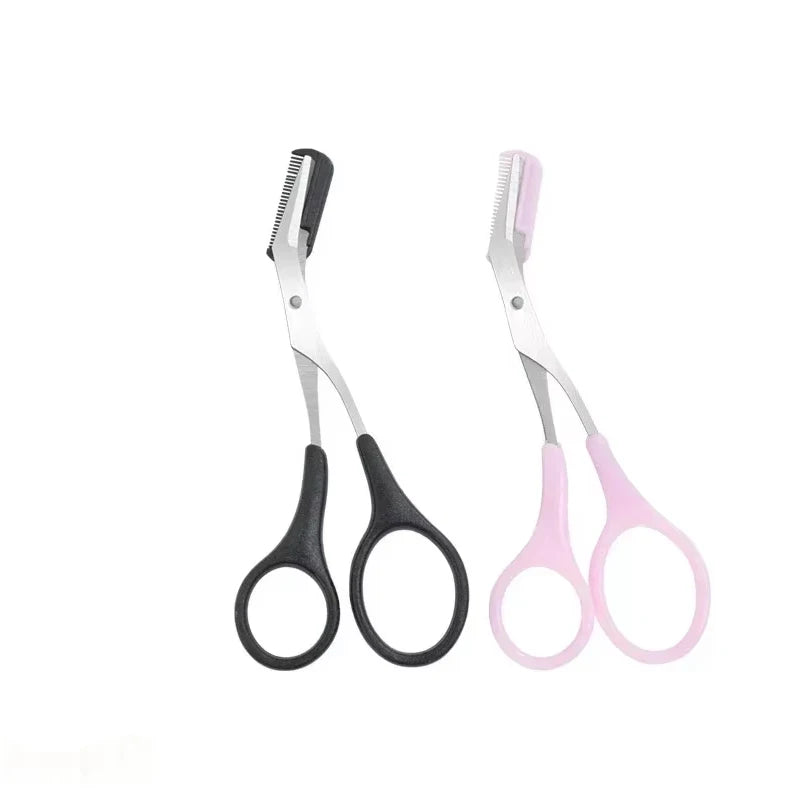 Eyebrow Trimmer Scissor Beauty Products for Women Eyebrow Scissors with Comb Stainless Steel Makeup Tools Beauty Scissors