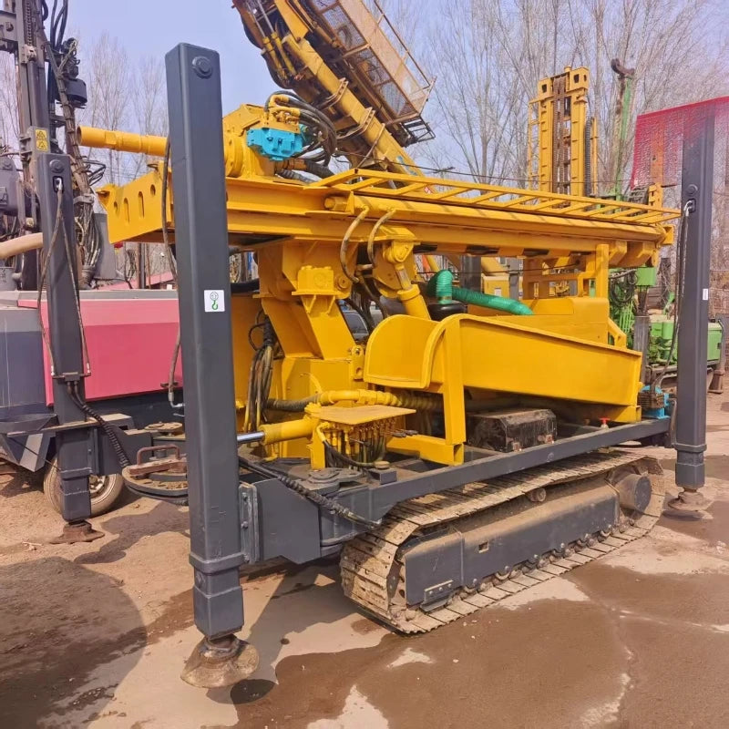 Used Hydraulic Well Drilling Machine Mounted on Truck Diesel Water Well Rig for Sale Good Reviews Motor Core Component