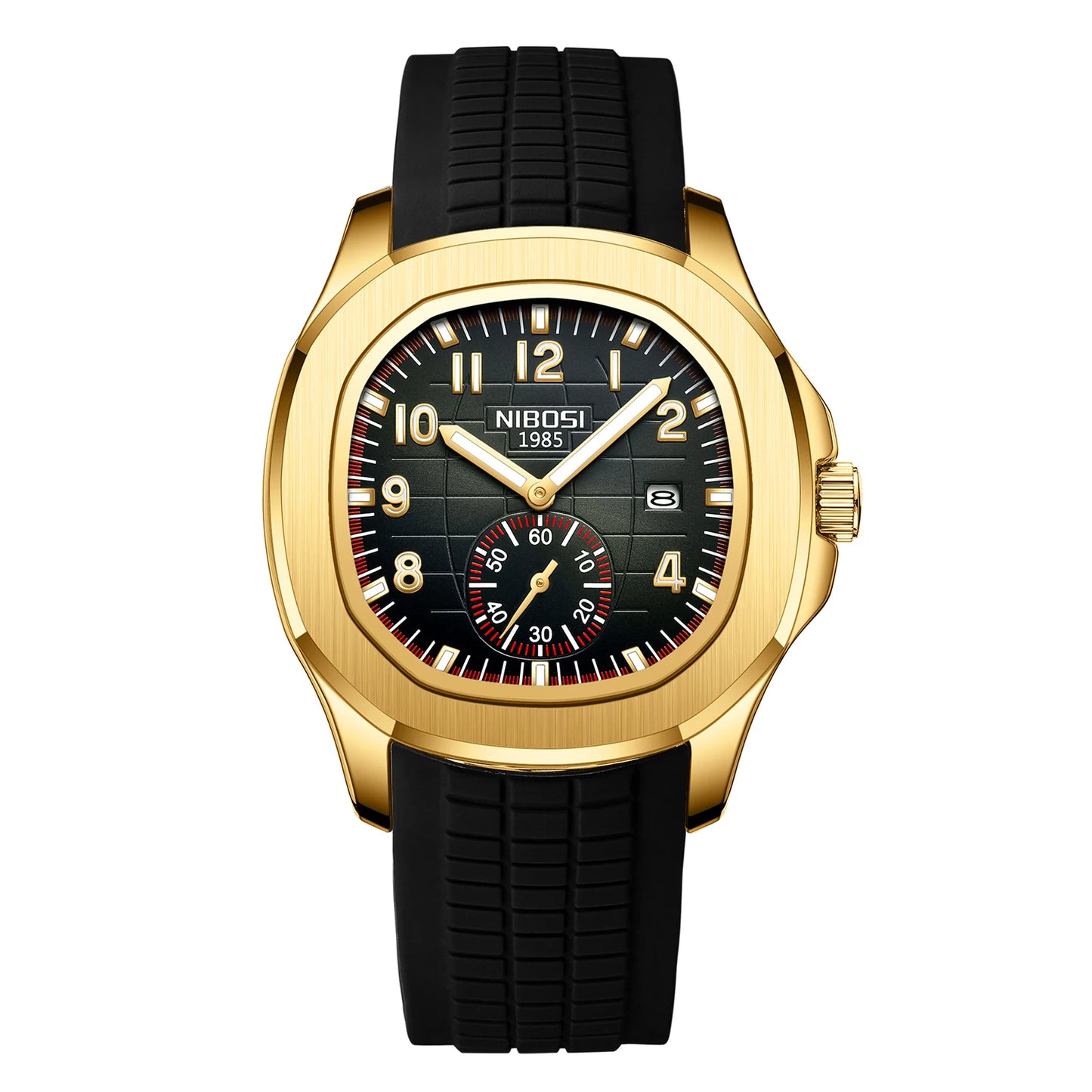 NIBOSI Sport Men Watch Top Brand Luxury AQUANAUT Quartz Watches for Men Waterproof Luminous Auto Date Male Watch Reloj Hombre