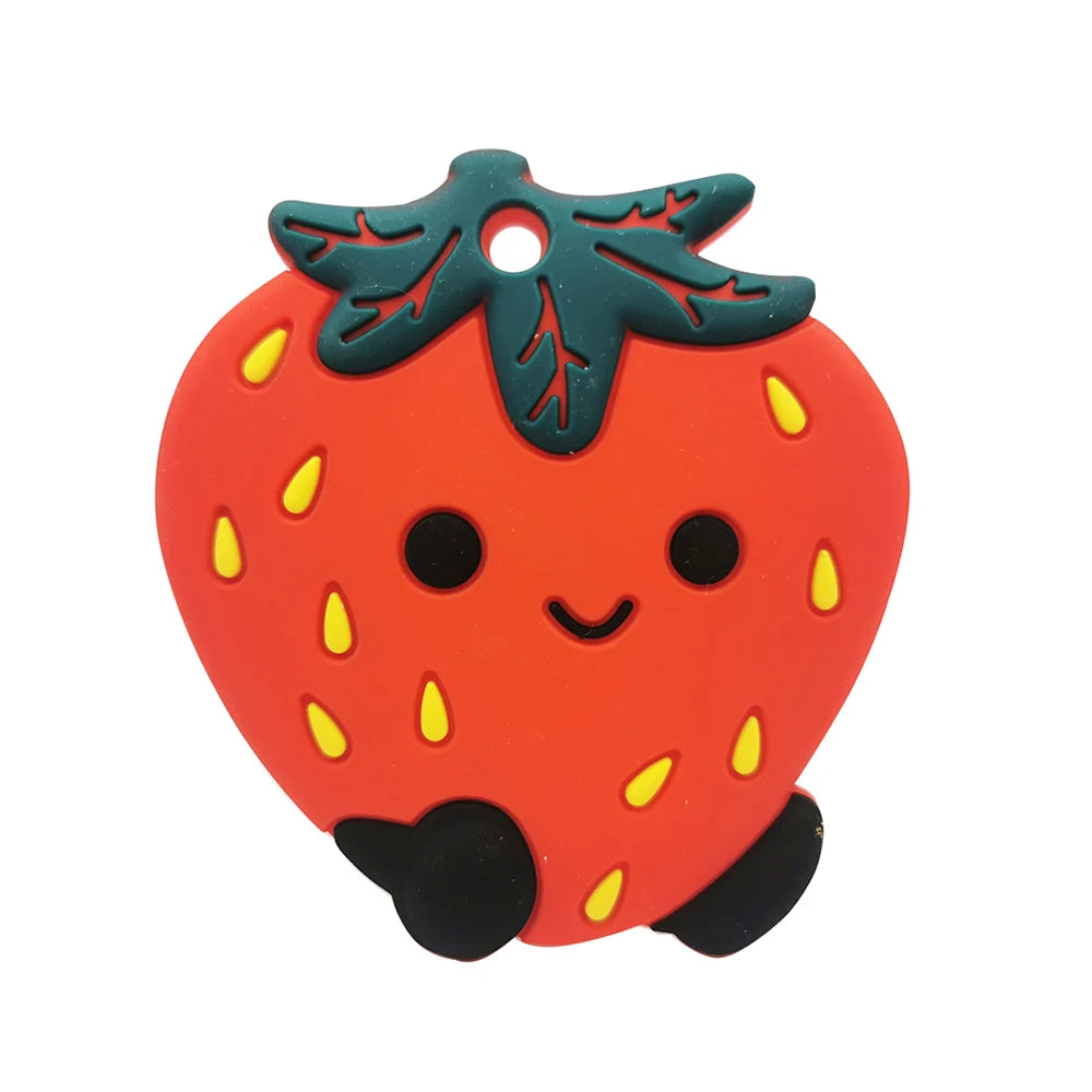 Baby Teethers Silicone Teething Toy 1pc DIY Pacifier Clips Accessories Cartoon Penguin Kids Product Food Grade Silicone Goods