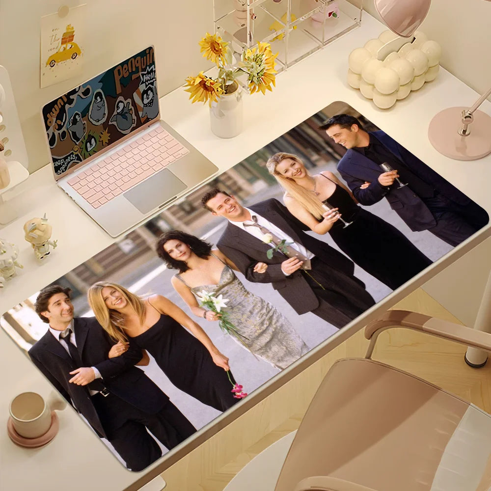 F-Friends F-Friend TV Mouse Pad Desk Mat Large Non-slip Anti-fray Keyboard Ergonomic Office Rubber PC Home Custom