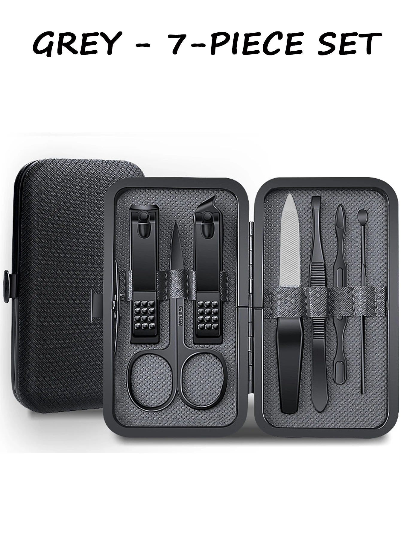 7/8/9pcs Manicure set Men Personal Care Tools Accessories Finger and Toe Nail Clippers Kit Professional Manicure Pedicure Kit