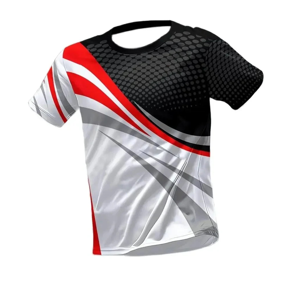 2025 Summer Quick Dry Breathable Men's T Shirt Outdoor Run Fitness Sports Short Sleeve Casual O-Neck Men Gym Sportswear T-Shirt