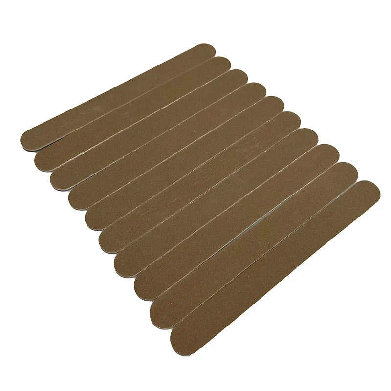 100PCS New Wood Nail Files Sandpaper Buffers Straight 18x2cm Disposable File Cuticle Remover Callus UV Gel Nail Care Tool
