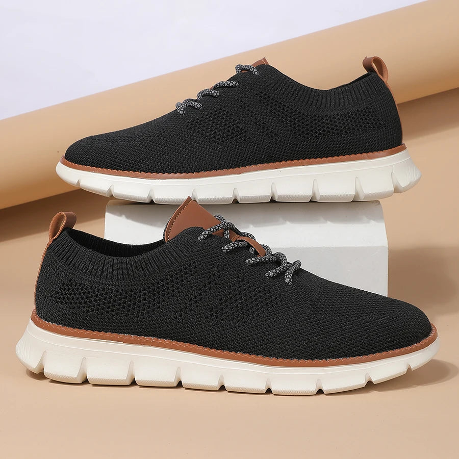 Mens Casual Shoes Breathable Lightweight Slip-on Male Sneakers Fashion Comfortable Formal Walking Oversized Oxford Shoes