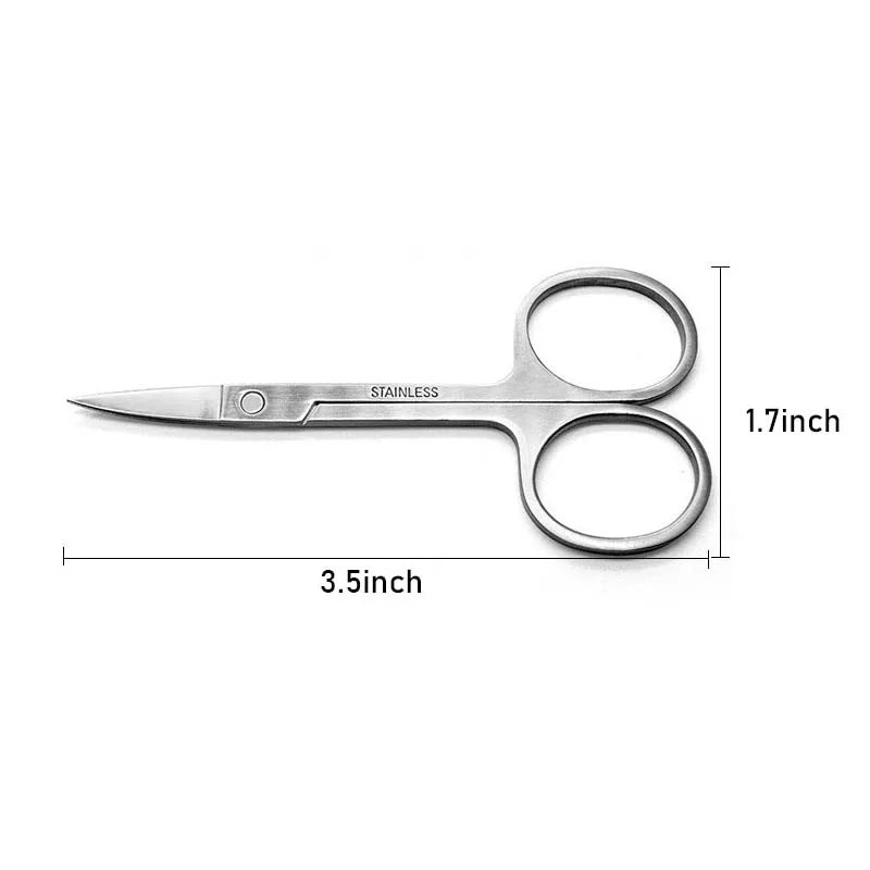 Stainless Steel Eyebrow Scissors Nose Hair Trimmer Manicure Facial Tool Makeup Beauty Essential