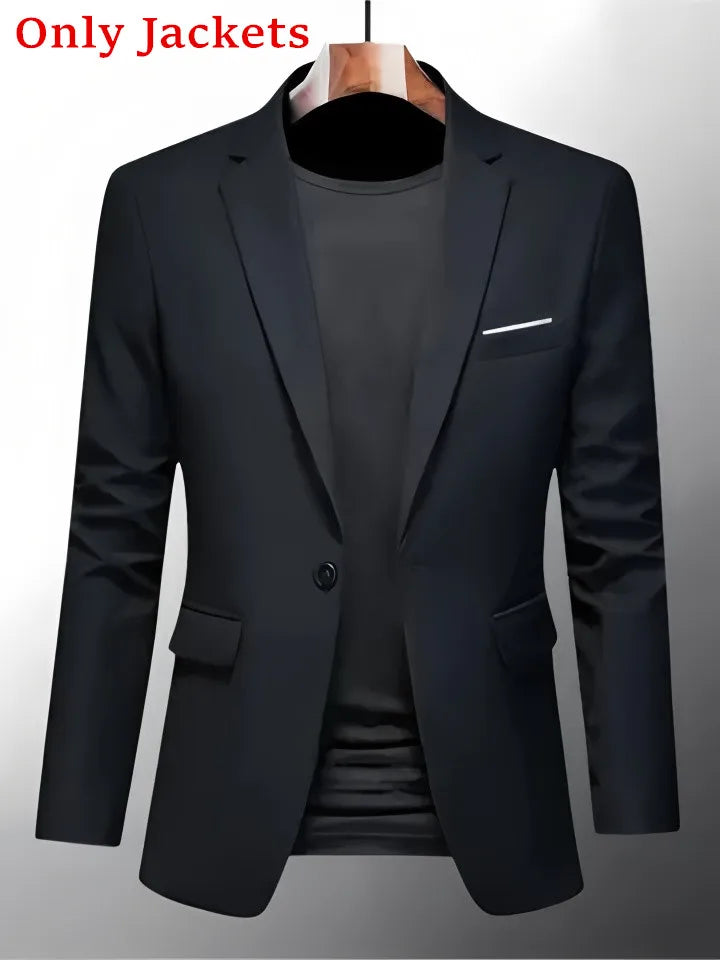 Elegant Men's 3pcs Suit- Slim Fit Tuxedo Set for Weddings& Formal Occasions Perfect for Office Meetings and Elegant Events