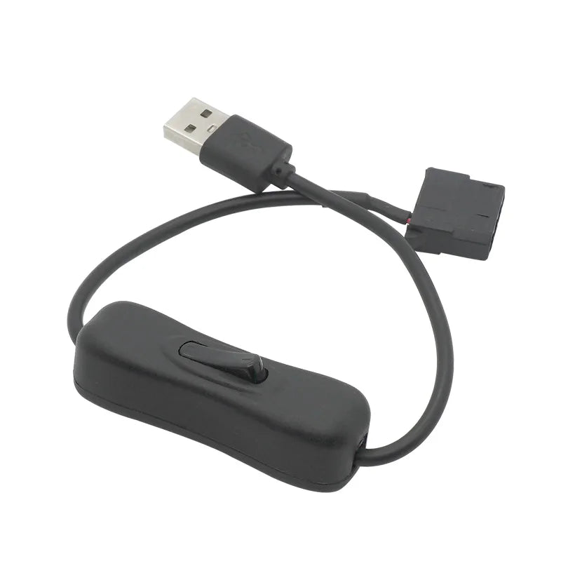 USB to Big 4 Pin Molex switch line Fan Power Cable Computer Case Adapter Cord 12V 4Pin Female to 5V USB Male USB Adapter Cable