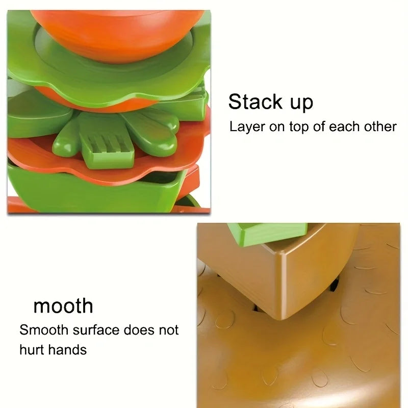 Stacking Game, Food Stacking Game, Tabletop Game for Kids & Adults, Family Fun Game