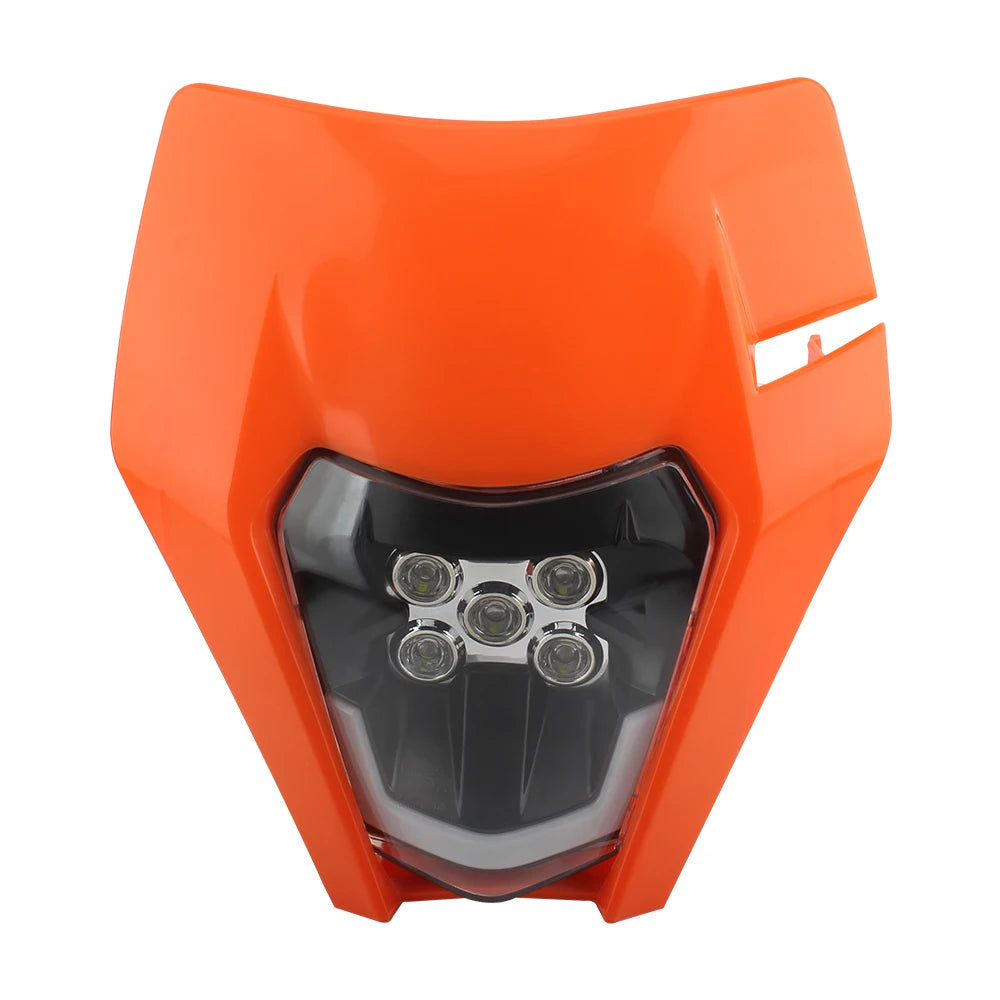 Motorcycle Headlight Plate LED Headlamp for KTM EXC EXCF SX XC 150 250 350 450 Fairing Dirt Bike Motocross Accessories Enduro