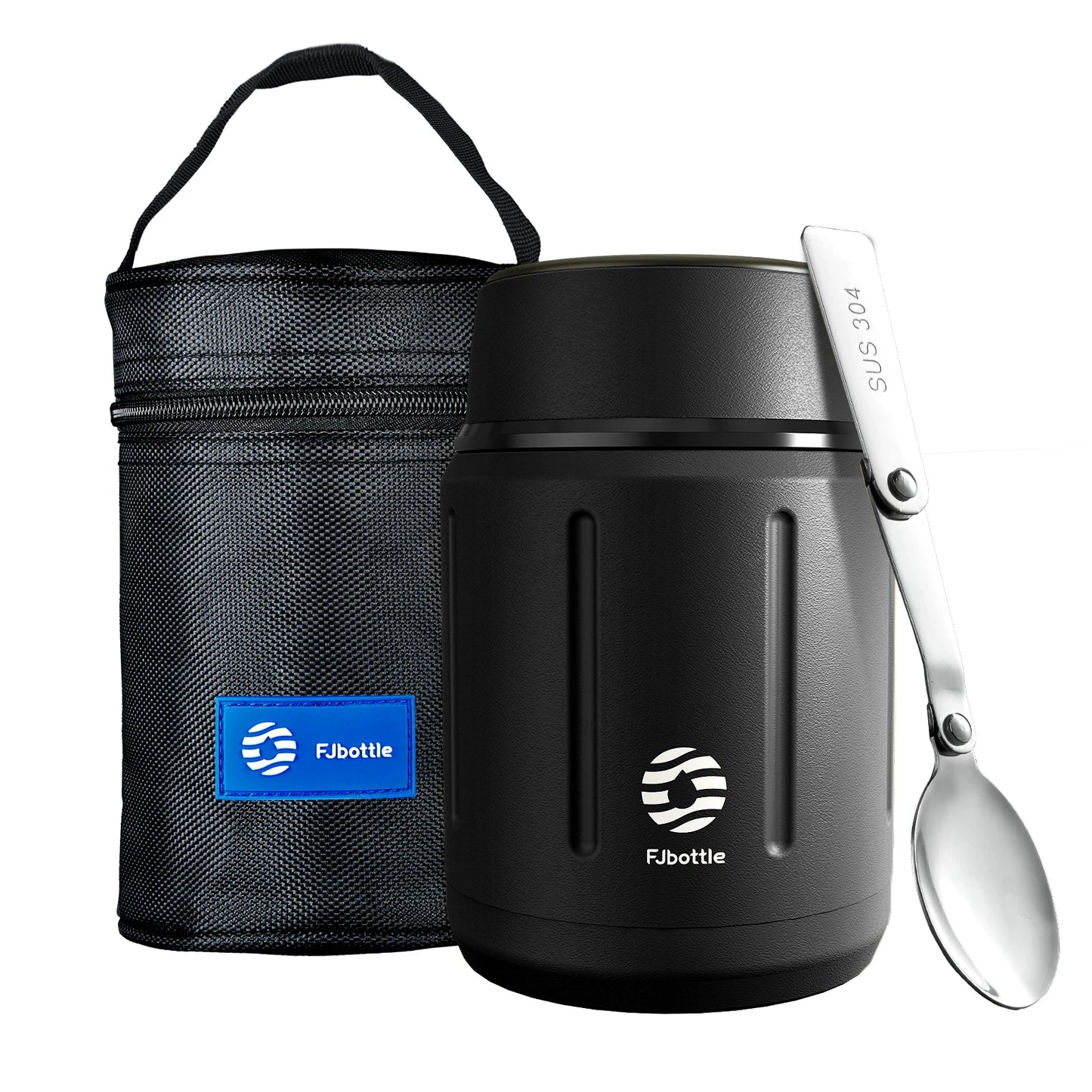 Fjbottle 500ml Food Thermos, 316 Stainless Steel Vacuum Insulated Food Jar With Spoon Kids Lunch Box