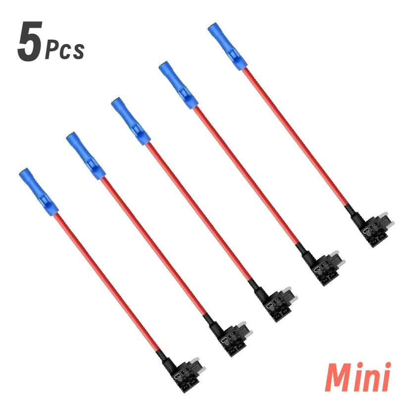 Mini Small Medium Size Automotive Fuse Circuit Adapter for Car Van Motorcycle RV Boat Tractor