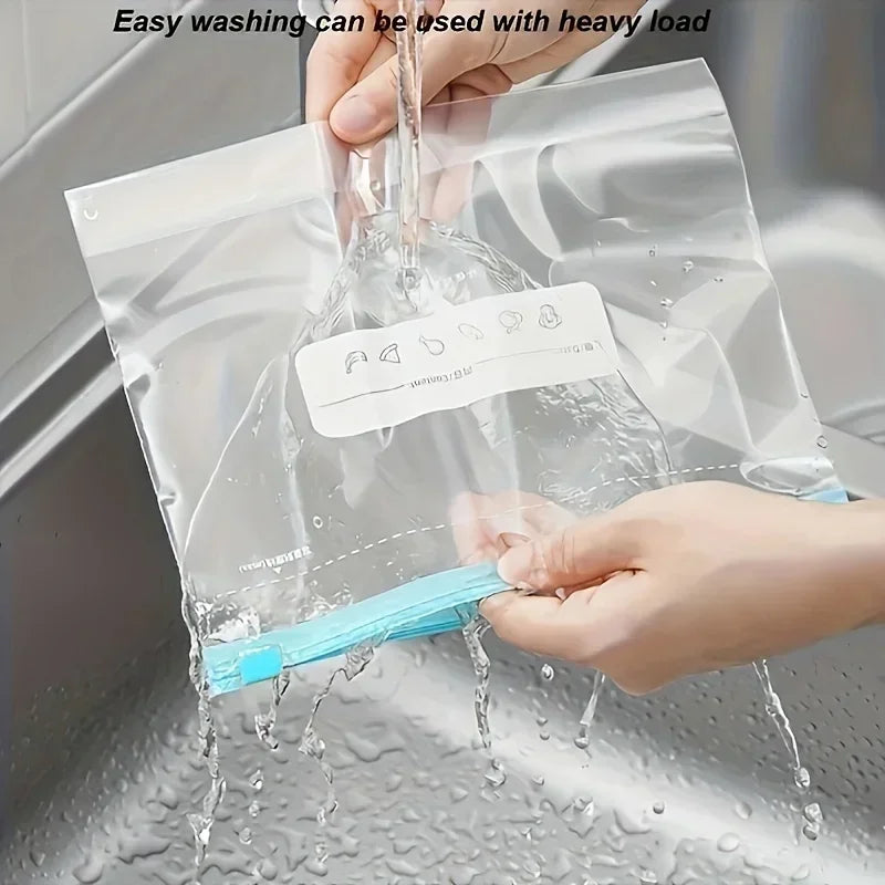 45pcs Reusable Food Storage Bags,Leak-Proof,Freshness-Keeping, Ideal for Fruits, Grains, Vegetables, and Meat,Essential Kitchen