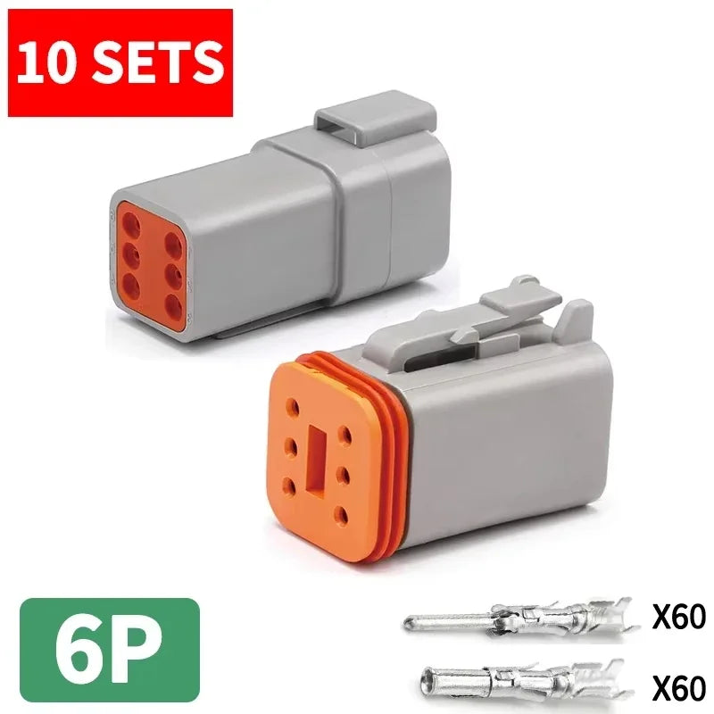 Deutsch DT series Waterproof Wire Connector Kit DT06-2S DT04-2P DT06-3S DT04-3P Automotive Sealed Plug DT connector SN48B