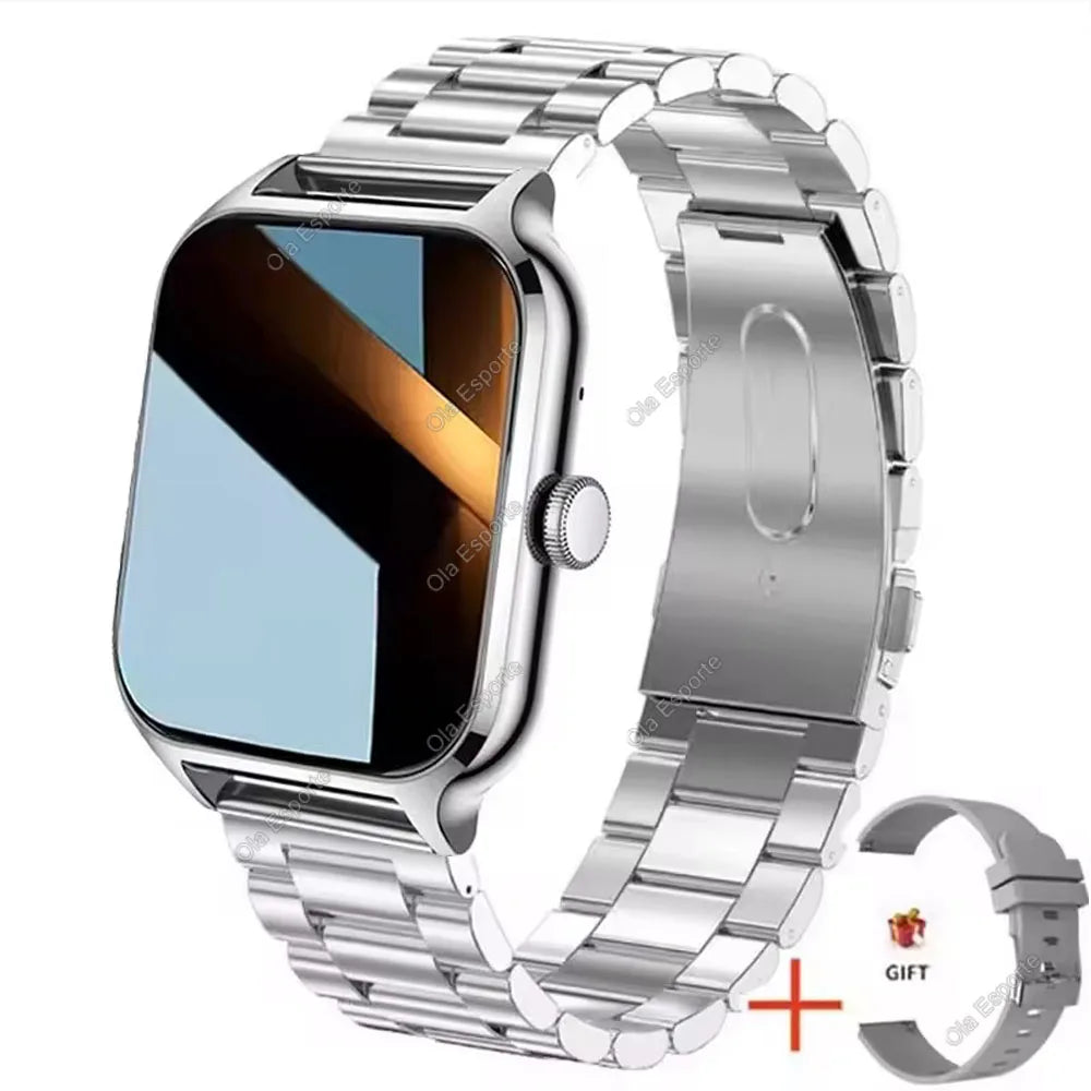 2025 Smart Watch 2.01 Inch HD Display Bluetooth Call Message Preview Sport Modes DIY Dial Weather Forecast Watches For Men Women