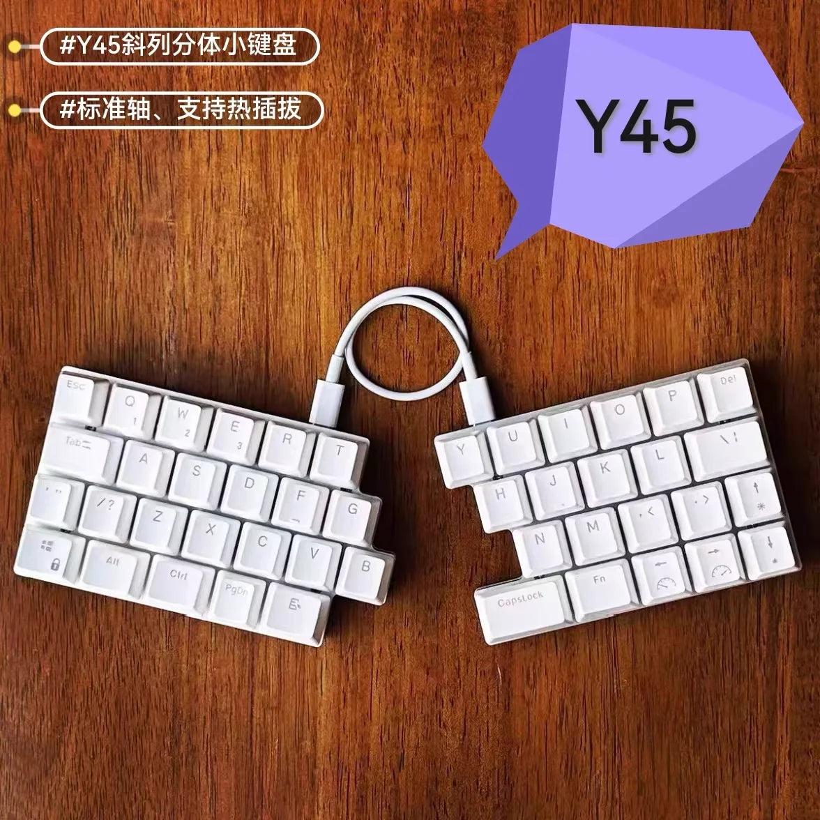 K45 Mechcanical Keyboard 40% Layout RGB Hot Swap Wired Gaming Keyboard Support QMK VIAL Office PC Gamer Accessories Custom Gifts