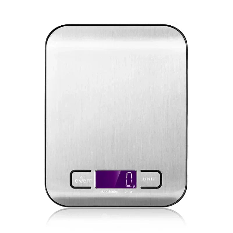 Digital Kitchen Scale 5kg/10kg Food Multi-Function Stainless Steel Balance LCD Display Measuring Grams Ounces Cooking Baking
