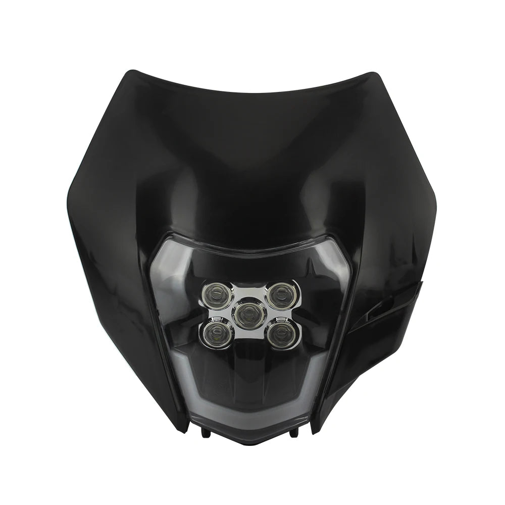 Motorcycle Headlight Plate LED Accessories for KTM EXC SX MX 250 300 450 Fairing Motocross Dirt Bike Supermoto Enduro Headlight