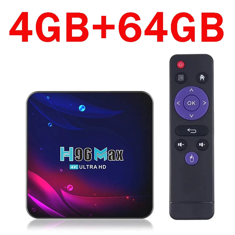 H96 Max V11 Smart TV Box Set-Top Box Android 11 4GB 64GB 3D BT4.0 HD 4K iptv Media Player Rockchip 3318 Quad core TV Box