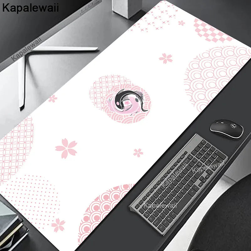 Comouter Mouse Pad Large Sakura Mousepads Office Deskmat XXL Table Carpet Natural Rubber Mousemat Keyboard Mats 80x30cm Mousepad