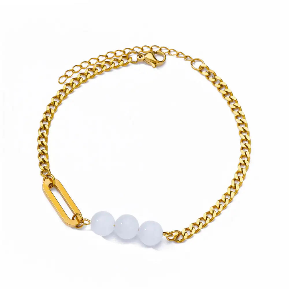 Zircon Cross Anklets For Women Gold Color Stainless Steel Cross Anklet Double Chain Summer Beach Party Jewelry Gift Accessories