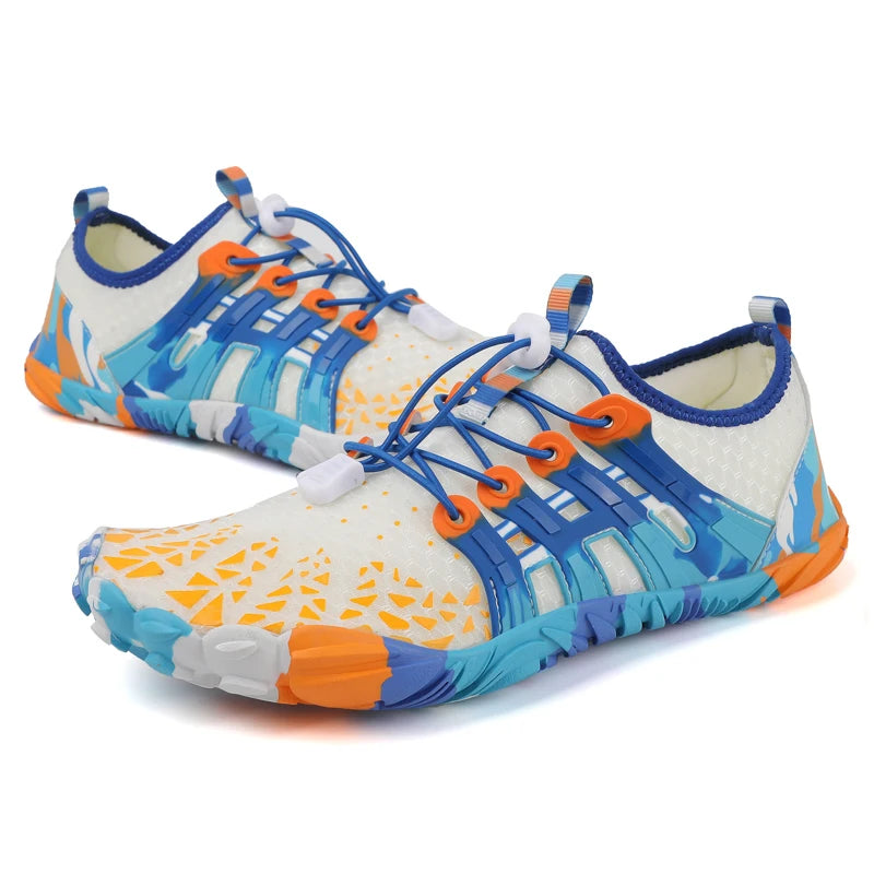 Qiuck Drying Aqua Shoes Men Women's Water Shoes Barefoot Five-Fingers Wading Sneakers Beach Swimming Footwear 2023 New Arrival