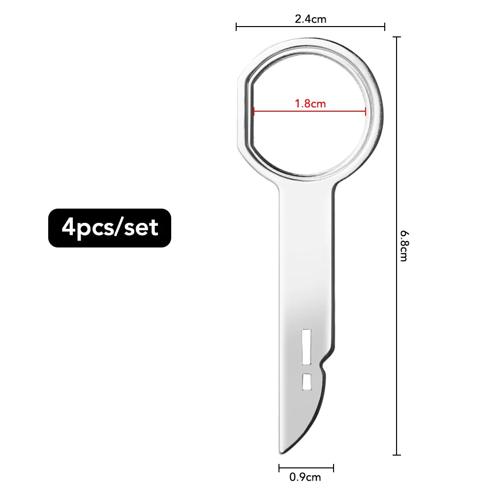 Radio Removal Tools Stereo Key Release Pin Head Unit Practical Extraction Remover For VW Audi Skoda Ford Tesla Car Accessories
