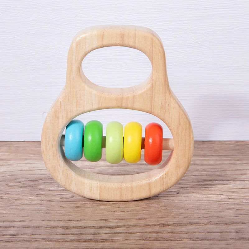 Christmas gift Baby Rattles Chinese Supplier Wooden Children Educational Wooden Toys Puzzle Early Education Montessori