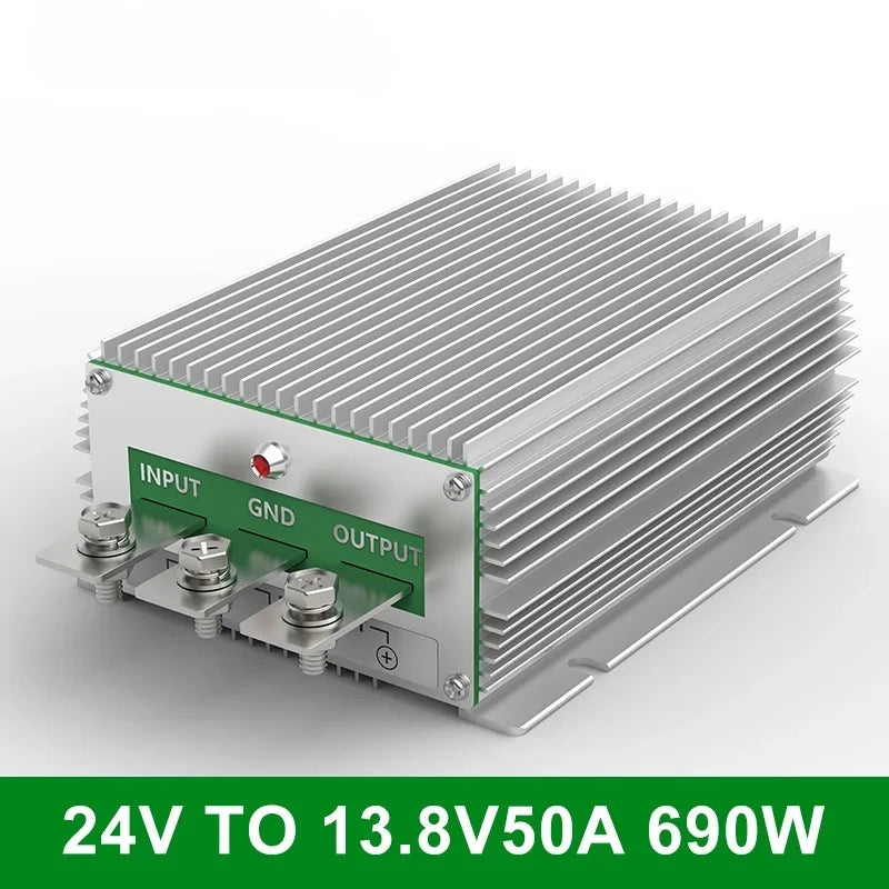 power converter 24V to 13.8V 50A 60A 80A 100A voltage reduction module car radio adapter 24V to 12V audio amplifier Waterproof