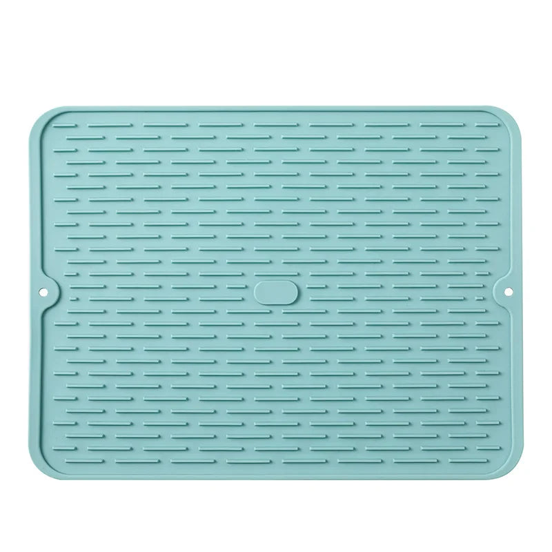 Kitchen Tableware Drying Mat Silicone Heat Resistant Cup Pot Insulation Pad Dinnerware Table Dish Mat Multi-function Supplies