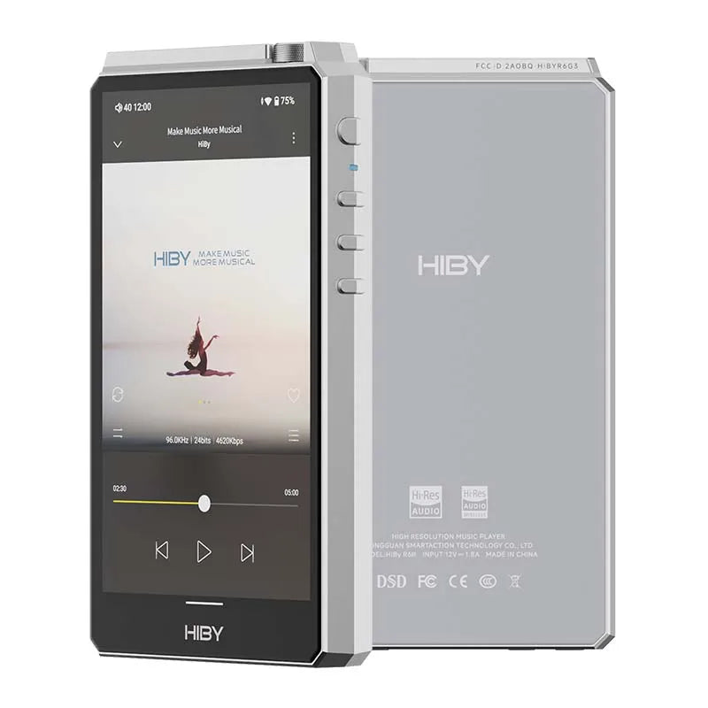 HiBy R6 Gen III / R6 Gen 3 Android12 HiFi Music Player MP3 Bluetooth Audio USB DAC WIFI MQA16x DSD512 ES9038Q2M 768kHz/32bit