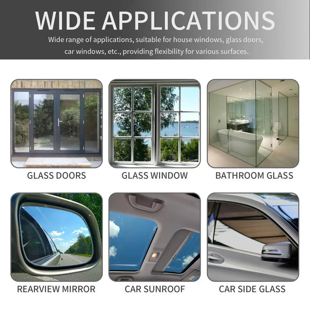 Oil Film Cleaner Spray Rearview Mirror Cleaning Spray Automotive Glass Cleaner Watermark Spot Remover For Glass Surfaces