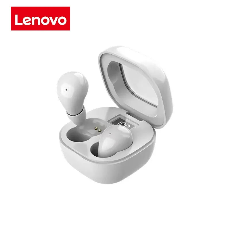 Lenovo Ultra Mini Bluetooth Earphones, Dual-Ear Sleep Gaming Earphones, Wireless in-Ear Noise Cancelling, HiFi Sound Quality