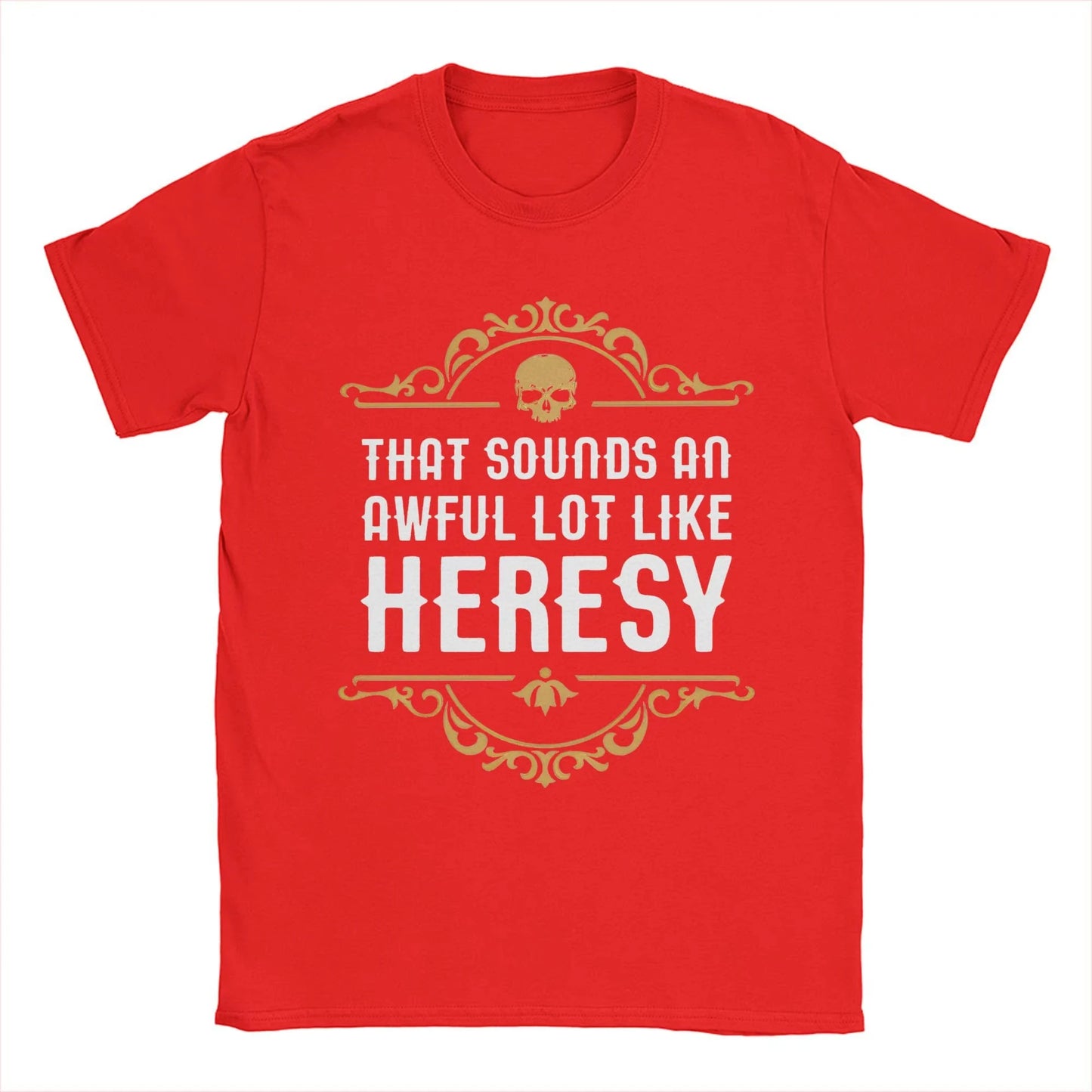 Vintage Heresy Funny Wargaming W-Warhammer 40k T-Shirts Women Round Neck Cotton T Shirts Short Sleeve Tees Gift Idea Clothing