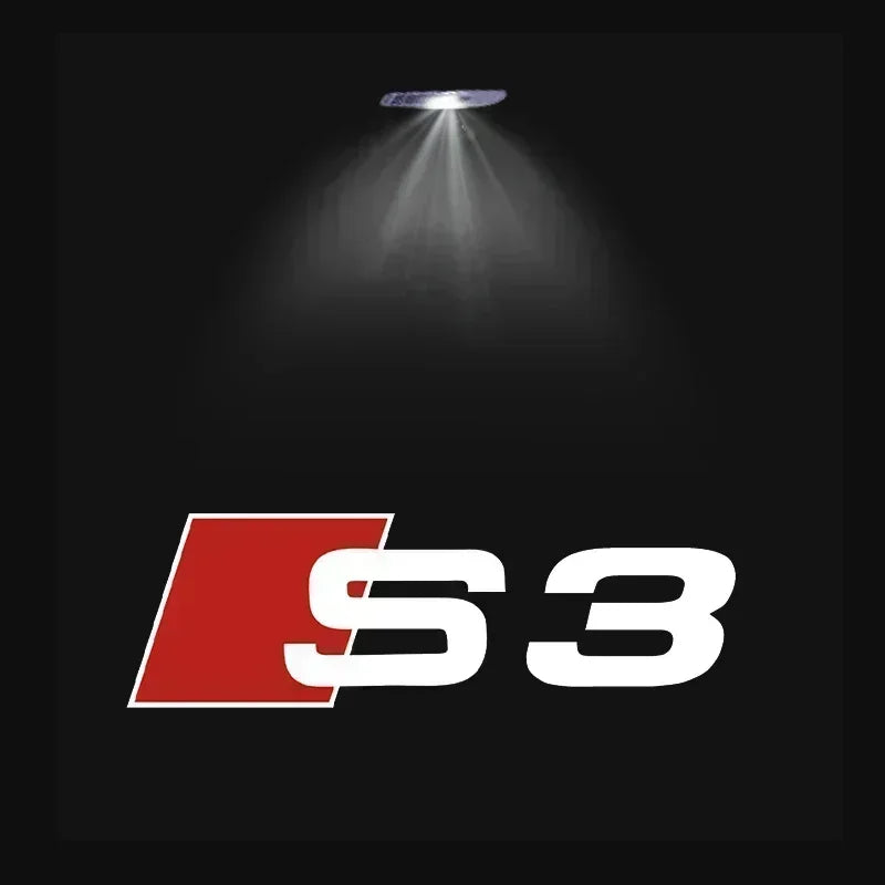 2/4Pcs Car Door Logo Light Led HD Projector Lamp For Audi A3 A4 B8 8P A6 C7 A5 Q5 B7 B6 B9 SLINE QUTTRO RS Q3 Q7 S3 S4 S5 S6 S8