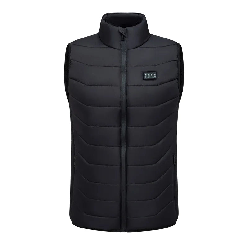 28Areas Intelligent Heating Vest for Men Women USB Smart Electric Sleeveless Jacket Self-heating Clothes Winter Warm Padded Coat