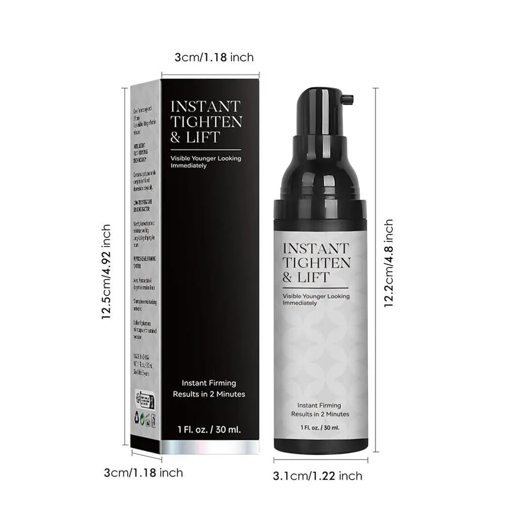 2 Minutes Instant Tighten & Lift Facial Cream Moisturizing Hydrating Smoothing Face Serum for All Skin Types Eye Skin Care