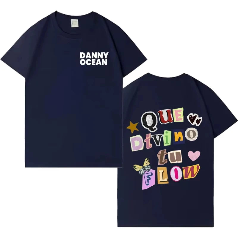 Rapper Danny Ocean Trendy Album T-shirt Men's Fashion Hot Sale Casual Y2K 2026 Spring summer Crewneck Short Sleeve Top