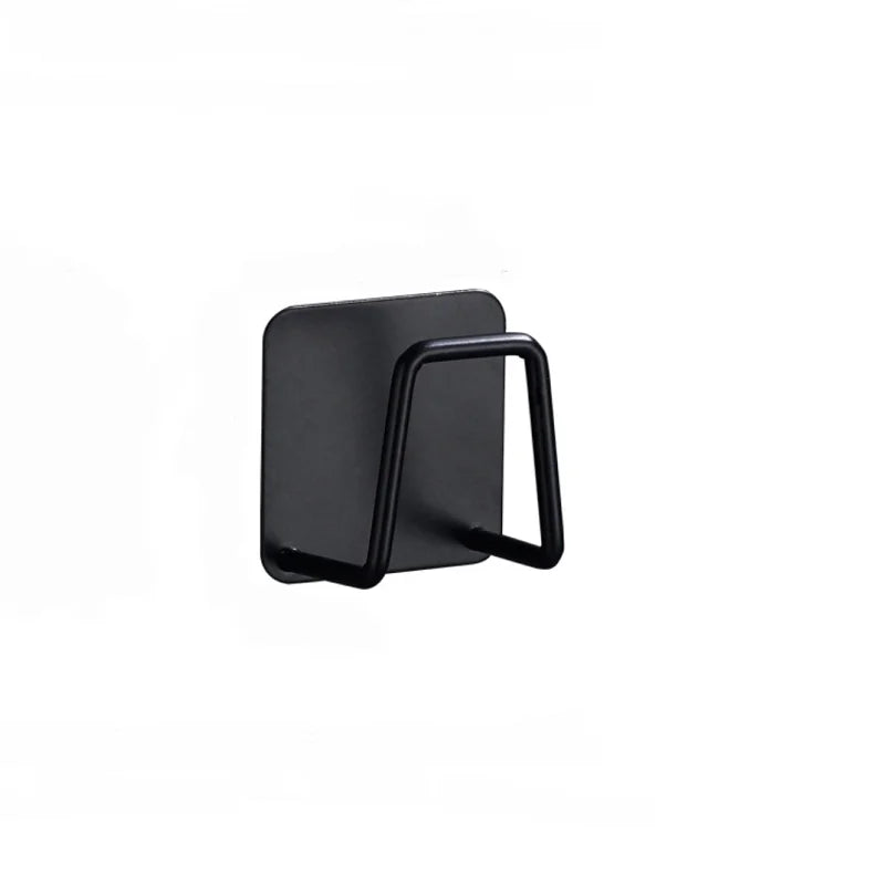 No-Drill Kitchen Sink Storage Rack Stainless Steel Sponge Holder Wall-Mounted Rag Hanger Wire Ball Drain Rack